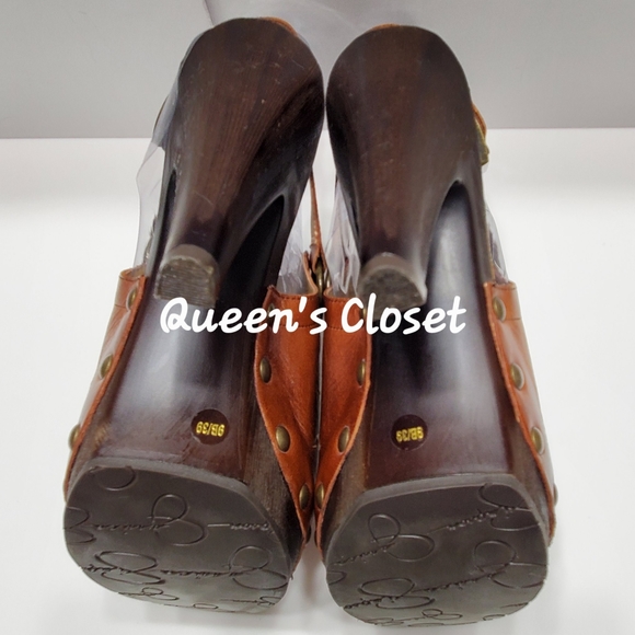 Jessica Simpson | Women's Leather Studded Ankle Strap Platform Heels- BRAND NEW - Picture 5 of 6